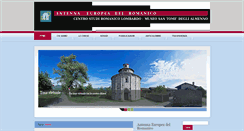 Desktop Screenshot of antennaeuropeadelromanico.it